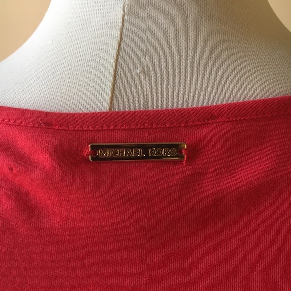 NWT! Michael Kors Red Pullover Top - Picture 3 of 4